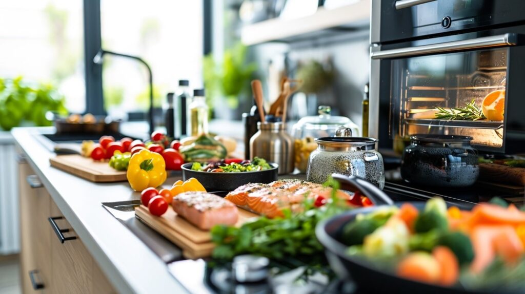 Kochmethoden wie Backen, Grillen, Dämpfen und Braten sind gesündere Alternativen zum Frittieren.
