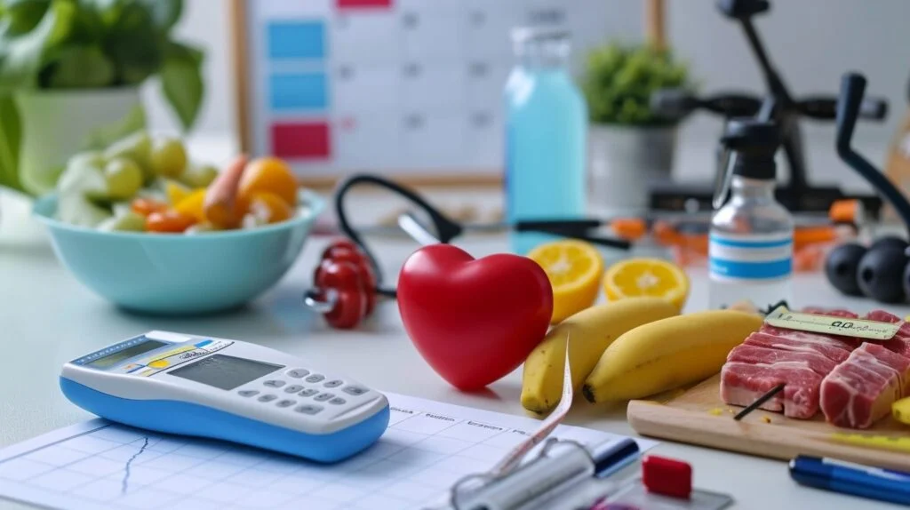 Das Diabetes Management Ihres Blutzuckerspiegels durch Ernährung, Bewegung und Medikamente ist entscheidend für die Herzgesundheit.