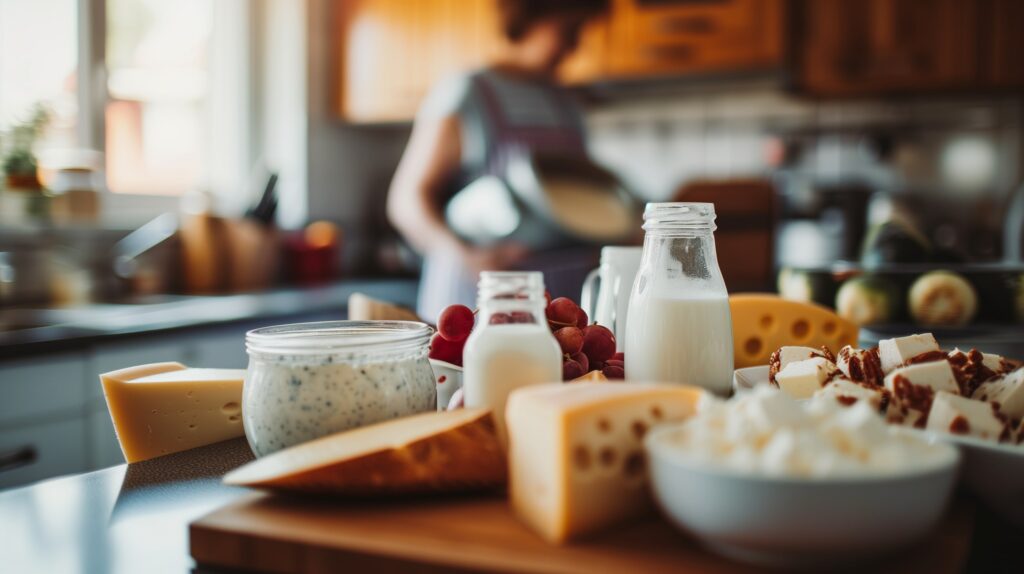 Fettarme Milchprodukte bieten wichtige Nährstoffe ohne die hohen Gehalte an gesättigten Fetten, die in Vollfettmilchprodukten enthalten sind.